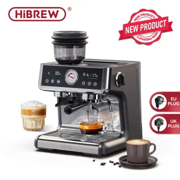 HiBREW Fully Automatic Espresso Cappuccino Latte 19Bar 3 in 1 Coffee Machine  Automatic hot milk froth ESE pod&Ground Coffee H8A