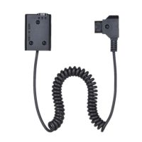 V-Mount / D-Tap To NP-FW50 DC Coupler Power Dummy Battery Adapter Coiled Cable A7 A7Ii A7S A7R A7Sii A7Rii A6500 A6300 A6000 A5000 A5100 Nex-5 Nxx-7 Camera