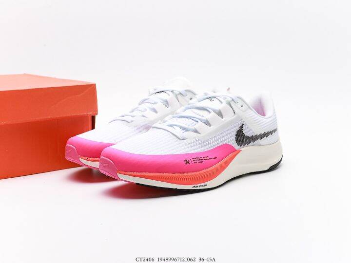 รองเท้าผ้าใบniike-air-zoom-alphafly-next-black-pink-อุปกรณ์ครบเซ็ต-รองเท้ากีฬา-รองเท้าแฟชั่น-สินค้าพร้อมส่ง