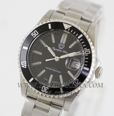 Olym Pianus Star  submariner นาฬิกาข้อมือผู้ชาย สีเงิน สายสเตนเลส รุ่น 899831.Q1-204