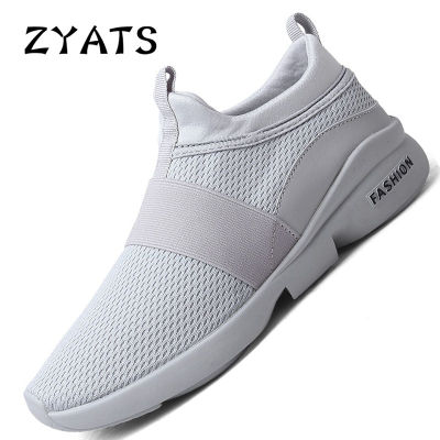 ZYATS แนวโน้มผู้ชายคลาสสิกของรองเท้า Slip-Ons Running Shoes เทรนด์แฟชั่นเพื่อช่วยรองเท้าลำลองขนาดเล็กขนาดใหญ่ 38-46