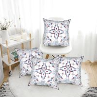 Bohemian Set of 4 Pillow Covers 45x45 Pillowcase Decorative Set Home Decorative Pillow Case Cushion Covers for Couch