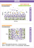 สติ๊กเกอร์ติดผนังอุปกรณ์ตกแต่งมุมสีม่วงลาเวนเดอร์