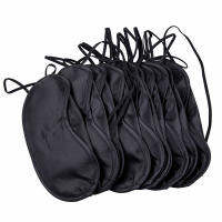 Black Soft Comfortable Mask Sleeping Shade Cover Portable Mask Eyeshade Travel Blindfold E1S4