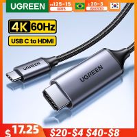 【Aishang electronic】UGREEN สาย USB Type C เป็นหัวแปลงสัญญาณ HDMI 4K,สำหรับโทรทัศน์ USB USB สาย C สำหรับ PC Macbook Pro iPad Pro Samsung Galaxy Pixelbook Xiaomi USB C HDMI