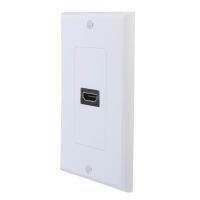 ใหม่1พอร์ต HDMI Wall Face แผ่นฝาครอบ Coupler Outlet Extender 3D 1080P สีขาว