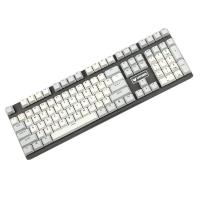 YMDK 108 PBT Cherry Profile Double Shot Black Gray Non Shine Through For Standard ANSI 104 87 61 MX Mechanical Keyboard