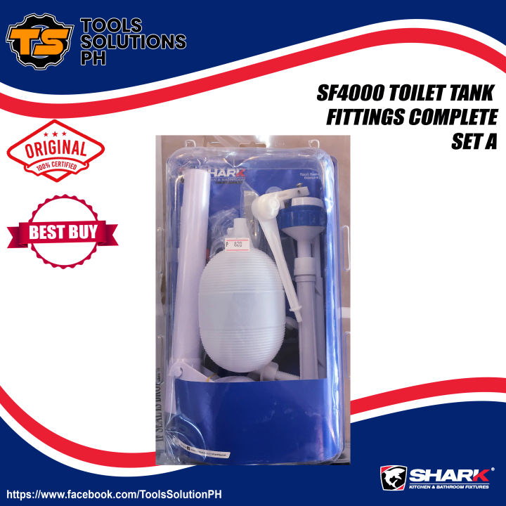 SHARK SF4000 TOILET TANK FITTINGS COMPLETE SET A Lazada PH