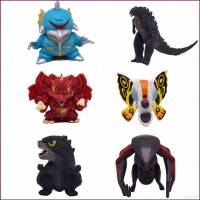 Zx โมเดลฟิกเกอร์ Godzilla Action Figure Q Version MUTO Rodan Mothra ของเล่นสําหรับเด็ก ตกแต่งบ้าน ของขวัญ 6 ชิ้น