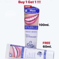 ยาสีฟัน Sparkle Fresh White ซื้อขนาด100ml แถม 60 ml??