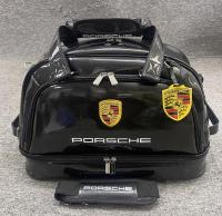 Porsche กระเป๋ากางเกงเล่นกอล์ฟใหม่ชายและหญิง,กระเป๋าเดินทางกระเป๋าลูกบอลหนัง PU กันน้ำกระเป๋ารองเท้าอิสระ