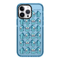 KIKI CASE.TIFY cartoon Hendon Phone Case For iPhone 14 14pro 14promax 13 13pro 13promax Shockproof air cushion protects soft case Cartoon Graffiti Cute fish doodle 12 12pro 12promax 11 X xsmax case Suitable for girl man blue