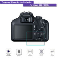 ฟิล์มป้องกันหน้าจอ LCD กระจกเทมเปอร์9ชม. สำหรับ Canon EOS 4000D อุปกรณ์เสริมกล้อง