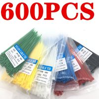 600Pcs Zip Ties 3x100mm Nylon Self-Locking Cable Ties Color Plastic Zip Ties Velcro Cable Ties Cable Organizer Wire Strap Cable Management