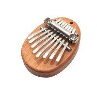 จี้รูปอุปกรณ์ดนตรีโลหะไม้เปียโน Kalimba Thumb ขนาดเล็ก8คีย์ของขวัญสำหรับผู้ใหญ่เรียนรู้เริ่มต้นเพลงขนาดเล็ก