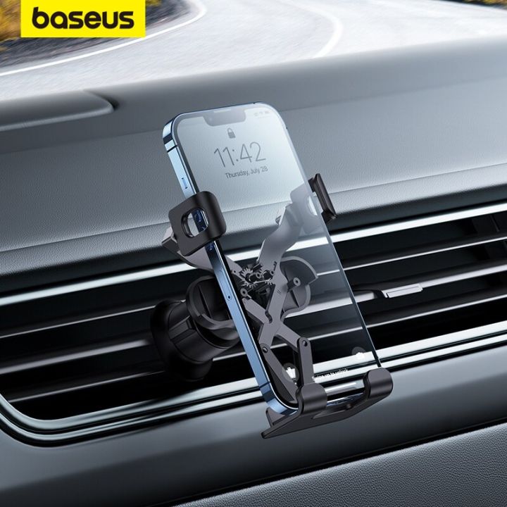 baseus-แถบที่วางโทรศัพท์แรงโน้มถ่วงของรถยนต์ช่องแอร์โทรศัพท์อเนกประสงค์รองรับจีพีเอสรถยนต์ติดตั้งสำหรับ-iphone-13-14-pro-max-xiaomi-vivo-รถยนต์-mounts