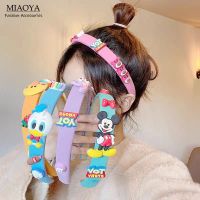 MIAOYA ที่คาดผมสีลูกอมฉบับภาษาเกาหลีของขวัญวันเกิดนักเรียนเครื่องประดับผมมิกกี้เมาส์เป็ดโดนัลด์เด็กผู้หญิง