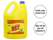 Freeship Nước Rửa Chén NET Đậm Đặc Hương Chanh Can 4kg