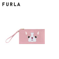 FURLA กระเป๋าคล้องมือผู้หญิง รุ่น ALLEGRA XL ENVELOPE BULLDOG TONI ROSA ANTICO