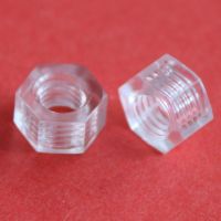 100pcs M3 M4 M5 M6 M8 M10 clear nut hex drive female screw nuts PC plastic insulation transparent color