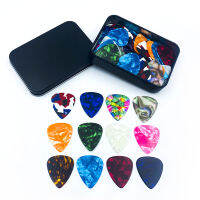 100ชิ้นล็อต0.71มม. 0.96มม. 0.46มม. ความหนากีตาร์ Picks Celluloid Plectrum Pearl สุ่มสี Mediators กีตาร์อุปกรณ์เสริม