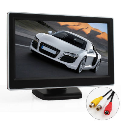 หน้าจอ TFT LCD HD ขนาด5นิ้วสำหรับกล้องมองหลังรถยนต์สำรองข้อมูลย้อนกลับ GPS