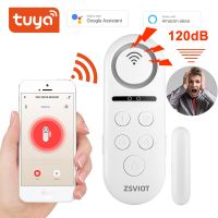 Tuya WiFi Door Sensor Build-in buzzle wireless Magnetic window detector Magnet switch open alarm smart life Support Alexa Google Household Security Sy