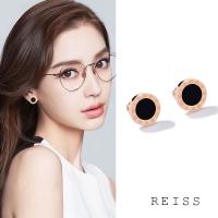 Rose Gold 18K Layer Earring Roman Designสไตล์เกาหลีสำหรับผู้หญิง