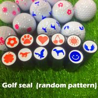 Golf Ball Stamp Marker Quick Drying Ink Golf Ball Stamper Impression Seal Random Pattern Gift