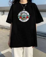 Happy Humans - เสื้อยืดคอกลมลาย Guns N Roses Basic เสื้อยืด oversize เสื้อยืดวินเทจ size S-3XL