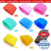 MUISUINGSHOP Silicone cup holder ปลอกซิลิโคนสวมแก้วน้ำทรงกรวย/กระบอก กันลื่น ปลอกหุ้มถ้วย ทนความร้อนได้ดี