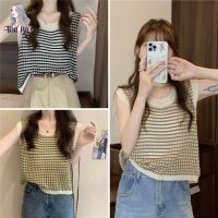 เสื้อกล้ามไหมพรม ? สไตล์เกาหลี มินิมอล มินิใจ น่ารักมาก ?พร้อมส่ง  L6248