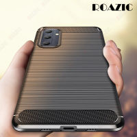 ROAZIC สำหรับ Samsung Galaxy A05s A05เคสโทรศัพท์หรูหราบางเฉียบ [คาร์บอนไฟเบอร์ป้องกันลายนิ้วมือ] ชุดป้องกันแบบนิ่มฝาหลังป้องกันการกระแทก