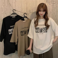 พร้อมส่ง?เสื้อยืด?แขนสั้น OVERSIZE สไตล์เกาหลีเสื้อยืดใหม่หลวมอินเทอร์เน็ตฮอตแฟชั่น เสื้อยืดแขนสั้น คอกลม ฮิปฮอป T-07