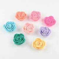 100pcslot 1.6 Mini Felt Rose Flower for girl Hair Headband Accessories Apparel Decoration 30 Color TH210