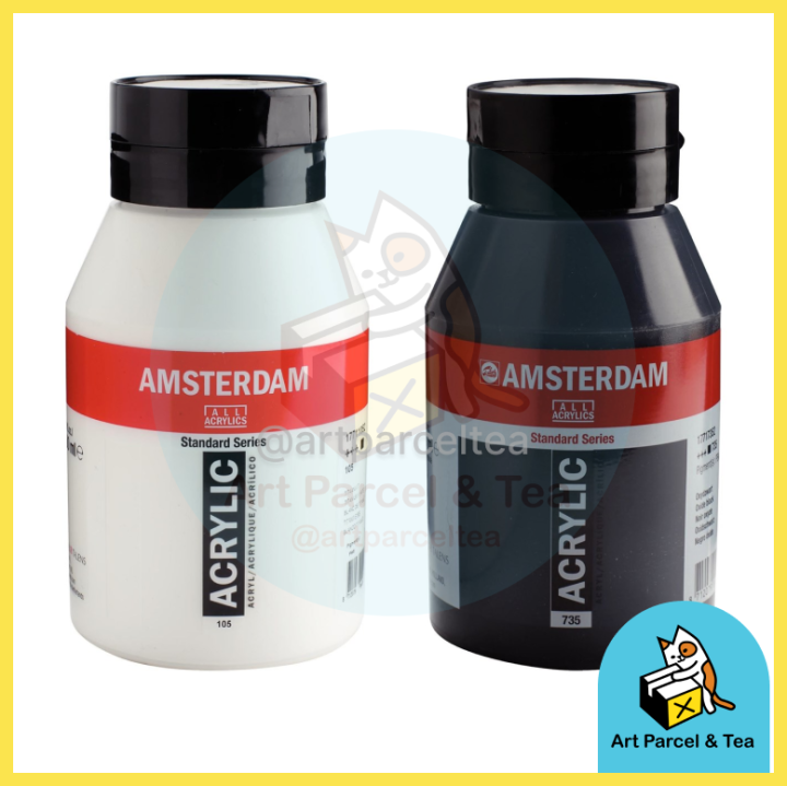 Amsterdam Standard Series Titanium White Acrylic Paint, 500mL