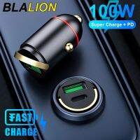 BLALION 100W Super Charge Car Charger PD USB 12V Dual Port Quick Charge Universal Car Cigarette Lighter Adapter Phone Charger