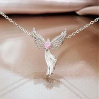 Fashionable Income Angel Wing Necklace Exquisite Angel Beloved Pendant Mothers Day Christmas Party Girl Gift Fashion Chain Necklaces