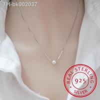 ❅☃ 925 Sterling Silver Fine Jewelry Simple Hot Fashion 10mm Real Pearl Box Chain Necklace kolye collares bijoux femme S-N55