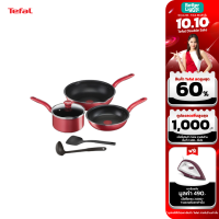 TEFAL ชุดเช็ตหม้อกระทะ 6 ชิ้น So Chef / รุ่น G135S696 (ใช้กับเตาแม่เหล็กไฟฟ้าและเตาทุกประเภท) (รับประกันศูนย์ไทย 2 ปี)