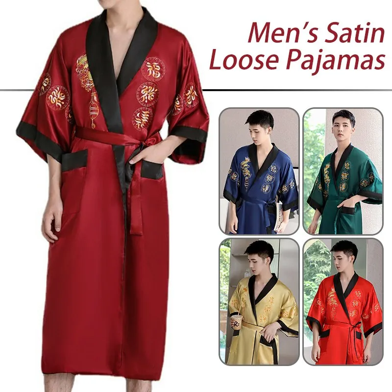 Details 168+ mens silk kimono dressing gown latest camera.edu.vn
