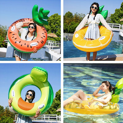 Inflatable Underarm Swim Ring Waterproof And Wear-resistant Independent Inflation Valve Childrens Swim Ring Backrest Pineapple Floating Row Backrest Swimming Circle