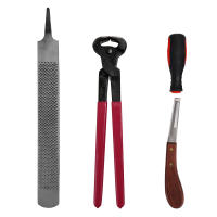 4pcs Horse farrier chiof nipper Trim shoeing ไฟล์ rasp Handle เครื่องตัดเครื่องมือ Horse Care อุปกรณ์เสริม equipments