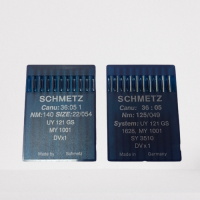 Schmetz-DVx1 No. 22/054, No. 125/049 เข็มจักรห่อ ยี่ห้อ Schmetz (1 แผง มี 10 เล่ม ) เข็มจักรอุตสาหกรรม