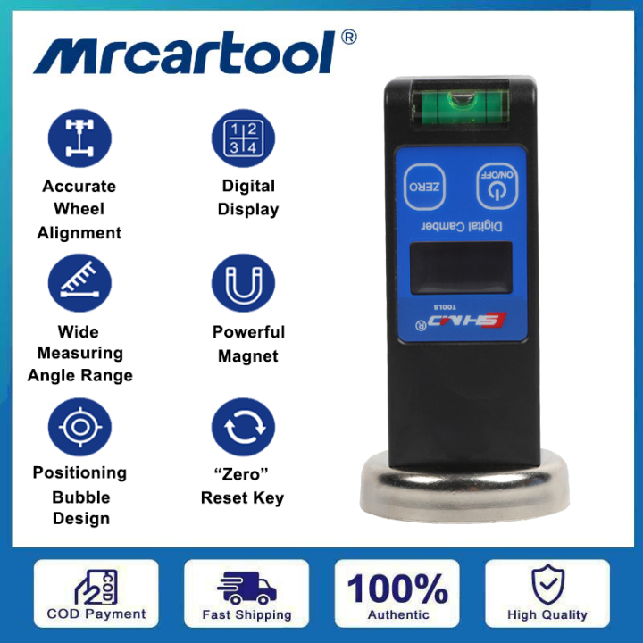 MRCARTOOL Car Four Wheel Alignment Level Meter Digital Electronic Wheel
