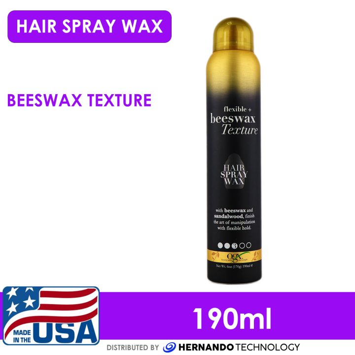 OGX Flexible + Beeswax Texture Hair Spray 190 mL Lazada PH
