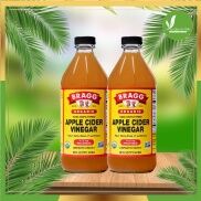 Combo 2 chai giấm táo BRAGG Hữu cơ Nhập khẩu USA chai 473ml siêu tiết kiệm