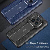 Philander SHOP เคสสำหรับ Huawei Honor Magic 5สุดยอดเคสเคสกันกระแทกหนัง TPU นิ่มกันกระแทก Huawei Honor Magic 5 Ultimate