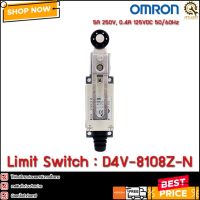 Limit Switch OMRON D4V-8108Z-N ,ก้านยาวสไลด์ ล้อสีดำ ,5A 250V IP65 1NO/1NC