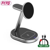 3 In 1 Wireless Charger 15w Magnetic Stand 12 Magsafe Station Fast 13 Charging For Iphone14 Charger Folding Apple